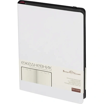 Ежедневник недатированный А5 megapolis soft (белый) 3-470/08