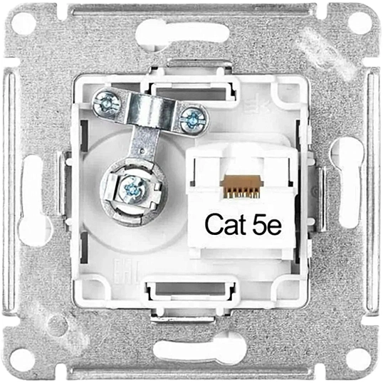 Розетка 2-ая TV+комп. RJ45 кат. 5Е SE AtlasDesign Белый (ATN000189)