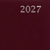 Ежедневник датированный 2027 Attache А5 168л 138x213мм балакрон бордо