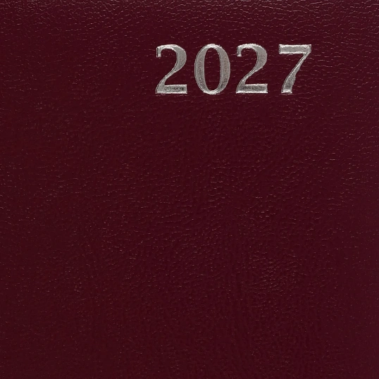 Ежедневник датированный 2027 Attache А5 168л 138x213мм балакрон бордо