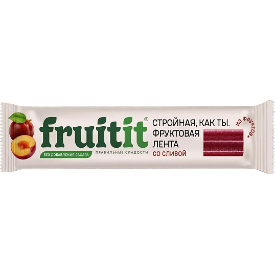 Пастила  FRUIT IT фруктовая лента со сливой 3+, 25гх26шт/уп