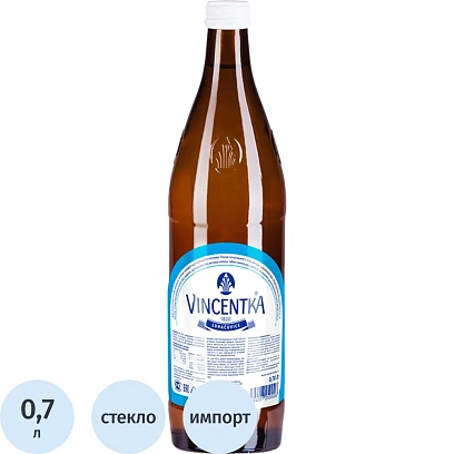 Вода минеральная Vincentka лечебная йодированная газ стекло 0,7л