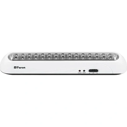 Светильник аккумуляторный, 30 LED AC/DC, белый, EL20  12901
