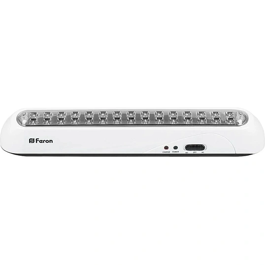 Светильник аккумуляторный, 30 LED AC/DC, белый, EL20  12901