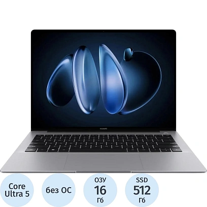 Ноутбук Huawei FLMH-X(53014HYB)Ultra 5-125H/16GB/512GB SSD/14,2/Touch/DOS