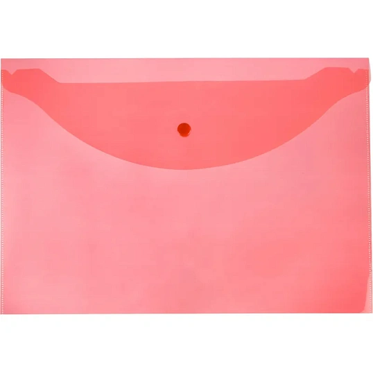 Папка-конверт на кнопке А4 Attache цвет в ассортименте 120 мкм 10 шт/уп