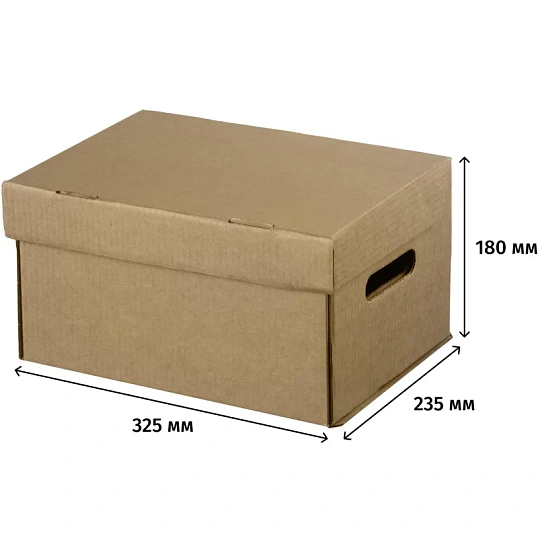Короб архивный ДЕЛОПРОИЗВОДСТВО  А4 325х235х180,  Т23