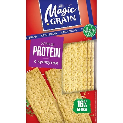 Хлебцы Magic Grain Protein с кунжутом, 160г