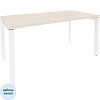 Стол ONIX-П П на металлокаркасе O.MP-SP-4.8 денвер светлый/белый Ш1580