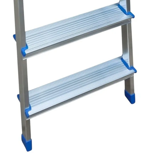 Стремянка двухсторонняя алюм широкая площадка 5ст TARKO 14205е