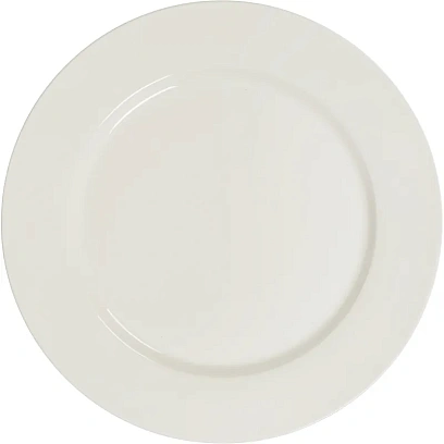 Тарелка Makalu, D267мм, фарфор, белая 6шт/уп