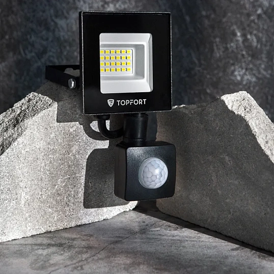 Прожектор светодиодный TOPFORT LED FL MS 20W 6500K 1700Л c датчик. движения