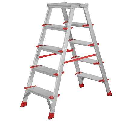 Стремянка алюминиевая двухстор Новая ВысотаNV3127 2х2ступ 350х260мм 3127202