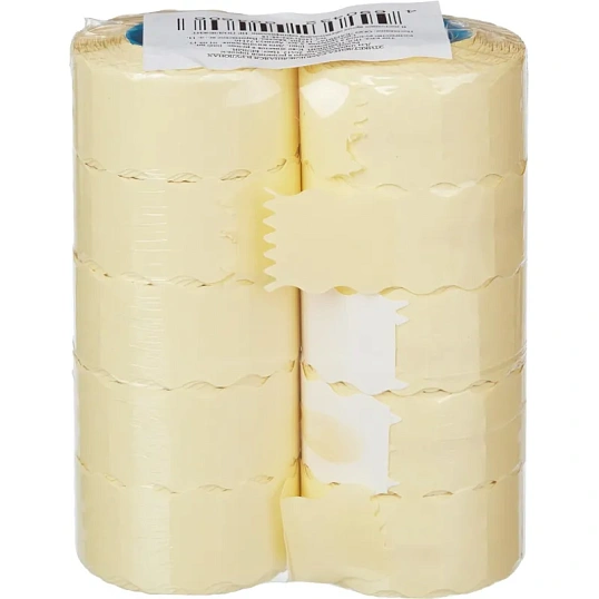 Этикет-лента 26х12 белая волна 1000шт/рул 10рул/уп