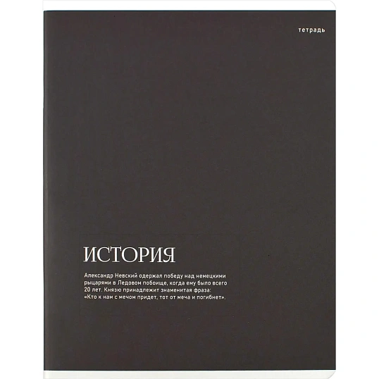Тетрадь предметнaя ИСТОРИЯ ИНТЕРЕСНЫЕ ФАКТЫ 48л.клет,А5+,справ.инф/73716