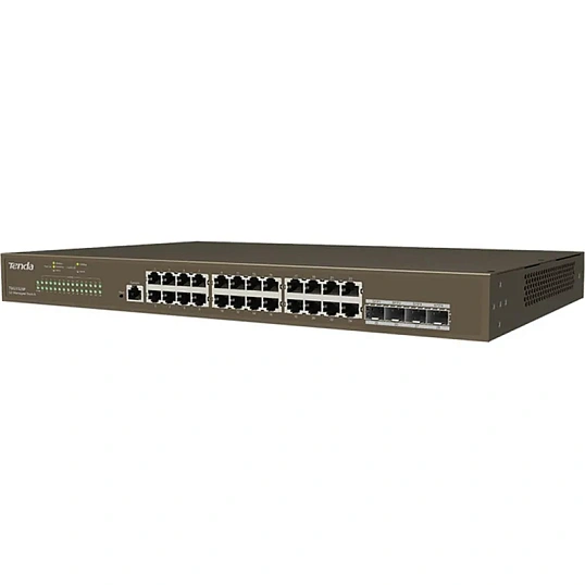 Коммутатор Tenda TEG3328F 24x10/100/1000 Base-T 4xSFP 10/100/1000, L2