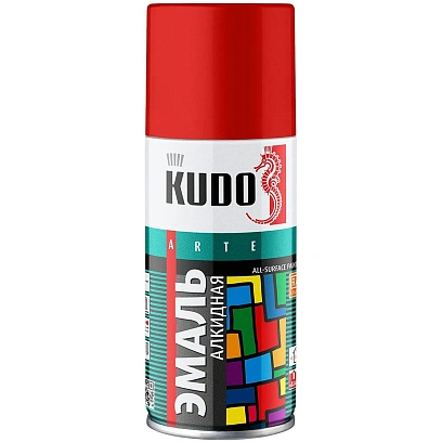 Краска аэрозоль ral 3020  красный 210 мл (1/12) kudo ku-1003.1