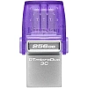 Флеш-память Kingston microDuo 3C G3, 256 Гб, USB 3.2 & USB Type-C и Type-A