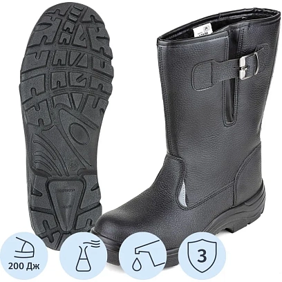 Сапоги рабочие (мод.15-КМ) с мет/поднос утепл. (р.40)