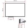 Доска магнитно-маркерная 100х150 см лаковое покрытие Attache Economy Ultra