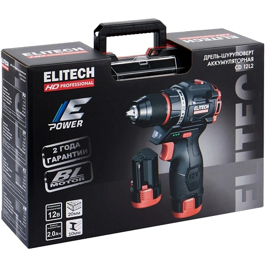 Дрель-шуруповерт ELITECH HD CD 12L2 (E2201.038.01)