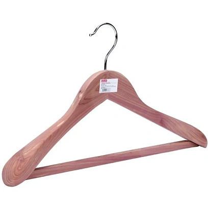 Вешалка-плечики WW_Attache DL0614/LH032 дерево,пер,анат,кр/хром,р48-50 кедр