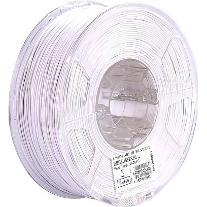 Катушка ABS+ пластика ESUN 1.75 мм 1кг., белая (ABS+175CW1)