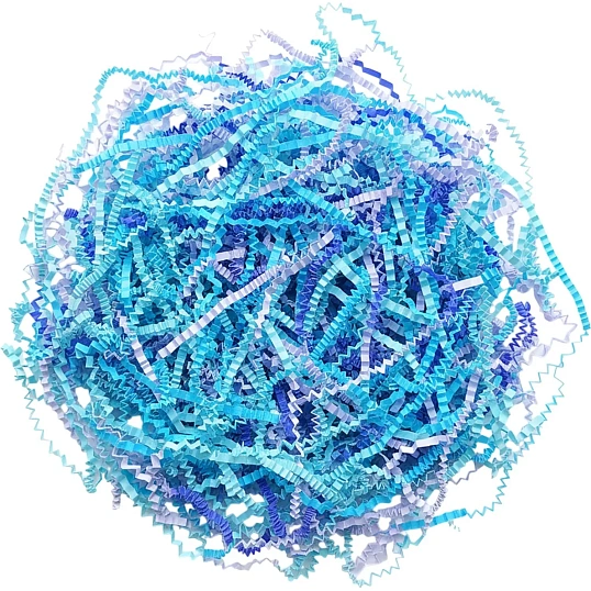 Наполнитель бумажный цветной микс-1  100 гр (синий) БН133