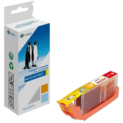 Картридж струйный G&G CLI-471XLY жел. для Canon MG5740/MG6840/MG7740
