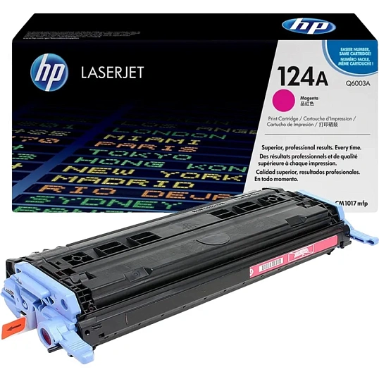 Картридж лазерный HP 124A Q6003A пурп. для CLJ 1600/2600