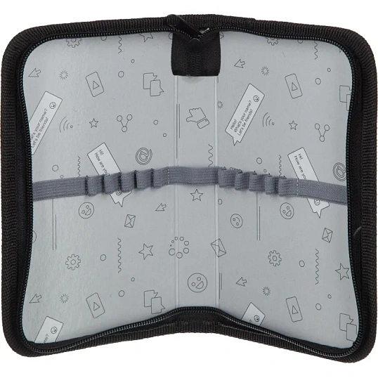 Пенал Комус Класс Team оранжевый, 1 секц., 190x110x20мм, ткань, 1554530