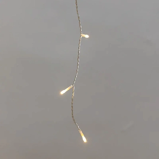 Гирлянда светодиодная АЙСИКЛ (бахрома) 10х0,6м, IP44,238LED Теп бел 255-546