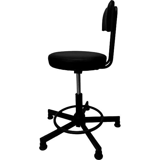 Кресло кассира КО _РС01.00.12(РС12-201-02-01) на опорах  каркас чер к/з чер