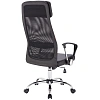 Кресло BN_Sp_EChair-589 TPU сетка/кожзам черный, хром
