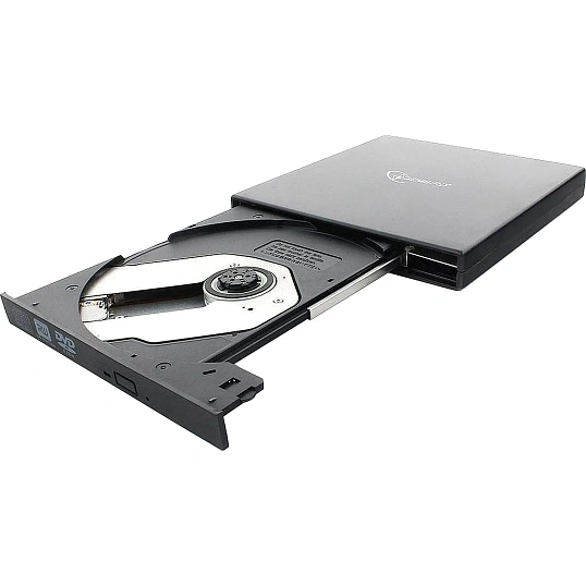 Привод DVD Gembird DVD-USB-02 пластик, черный USB 2.0