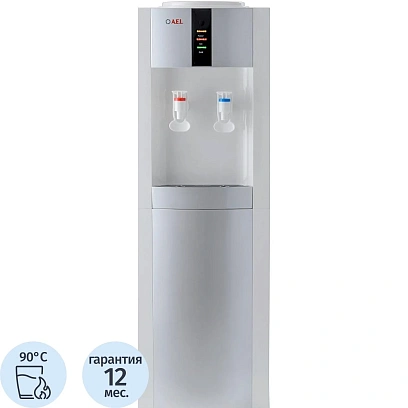 Кулер для воды AEL 47 LK white/silver напольный нагрев, без  охл