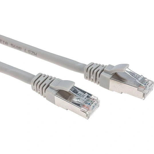 Патч-корд REXANT (02-0110-1) F/UTP, CAT 5e, 26AWG, LSZH, серый, 1м