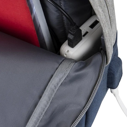 Рюкзак для ноутбука RIVACASE 7562 grey/dark blue 15.6/6
