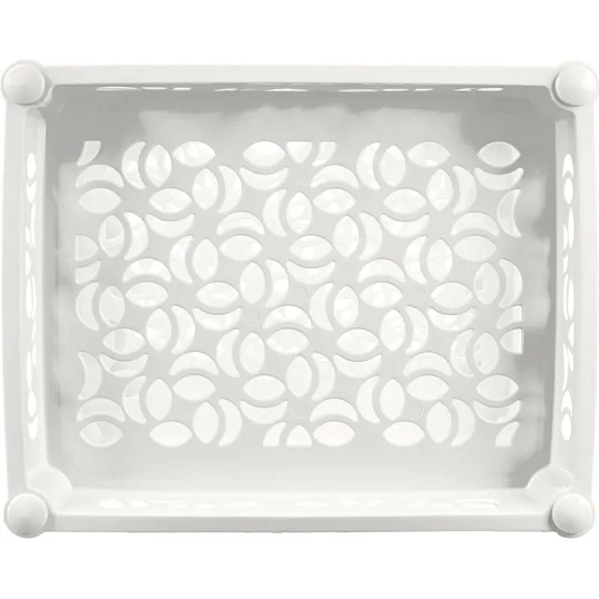 Этажерка PR_Keeplex Light на колесиках 3-х секцион, малая белое облако