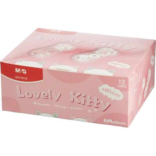 Корректирующая лента M&G 5ммx6м,корп из полистирола,цв в асс,блист ACT75172