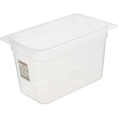 Гастроемкость Restola полипропилен 1/4, 265x162х150 мм прозрачный,422101701