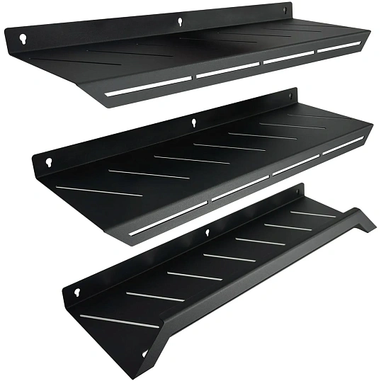 Полка РЭ_ д/ванной комплект RU3051B, черный (701446)