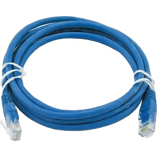 Патч-корд ExeGate UTP-RJ45-RJ45-5e-2M-BL, cat.5e, 2м, синий <EX241495RUS