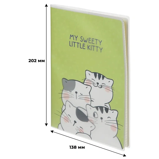 Тетрадь общая So Many Cats 64л B5, блок крем,клетка,пл.обл, в ассортименте