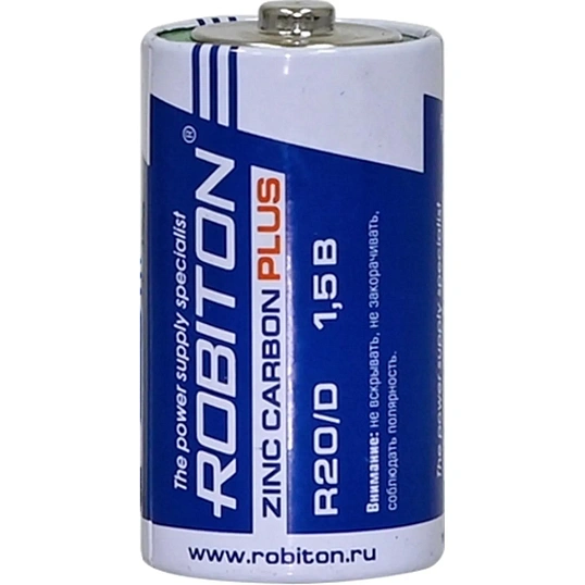 Батарейка ROBITON PLUS R-R20-SR2 R20 SR2 (2шт/уп)
