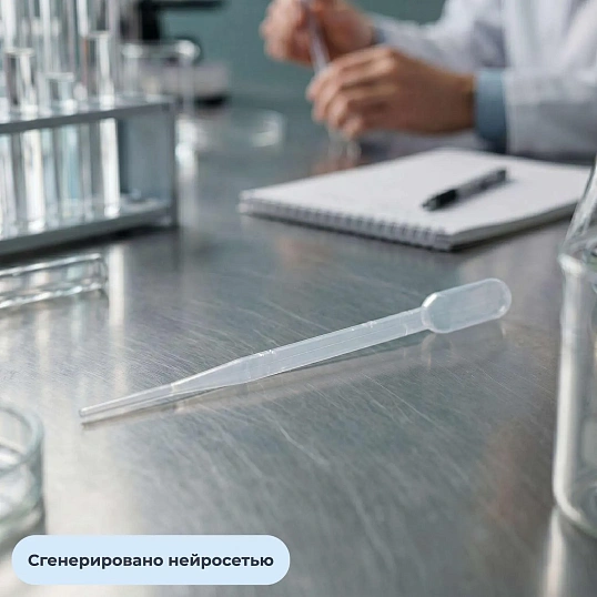 Пипетка Пастера 3мл, 155 мм, нестер, град, 500 шт/уп 4320-0511