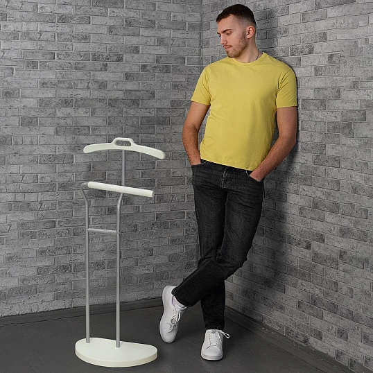 Вешалка ME_костюмная D10 металлик/слоновая кость