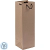 Пакет подарочный бумажный под бутылку Vindemia, крафт,75556.00