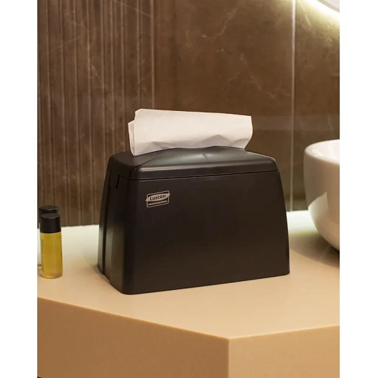 Диспенсер для салфеток Luscan Professional MAXI N4 черный 1331B