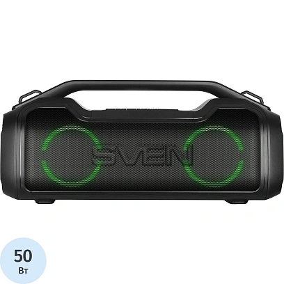 Акустическая система Sven PS-390, 2x25Вт, IPx5, TWS, microSD, аккум